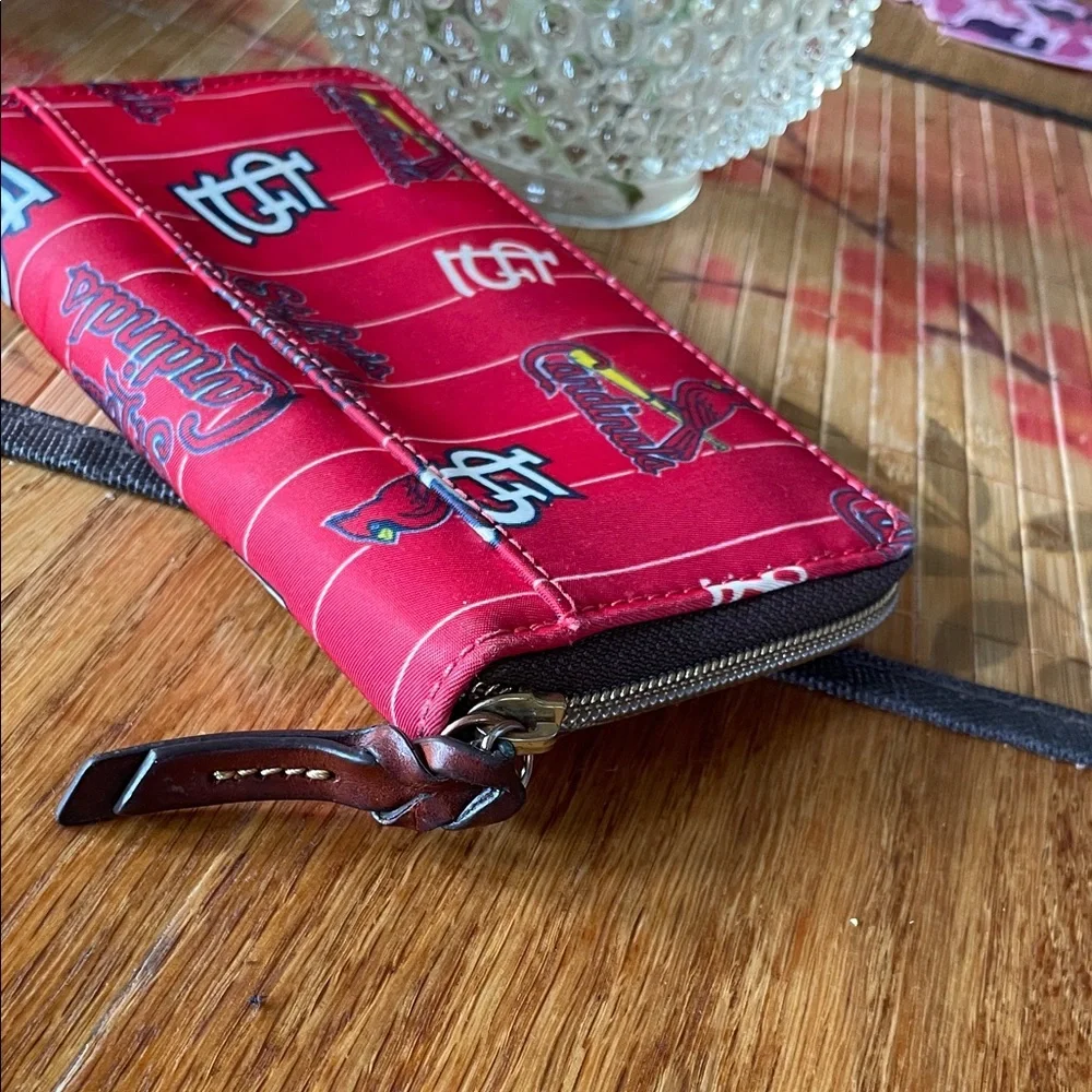 St. Louis Cardinals Red Wallet Made by Dooney & Bourke